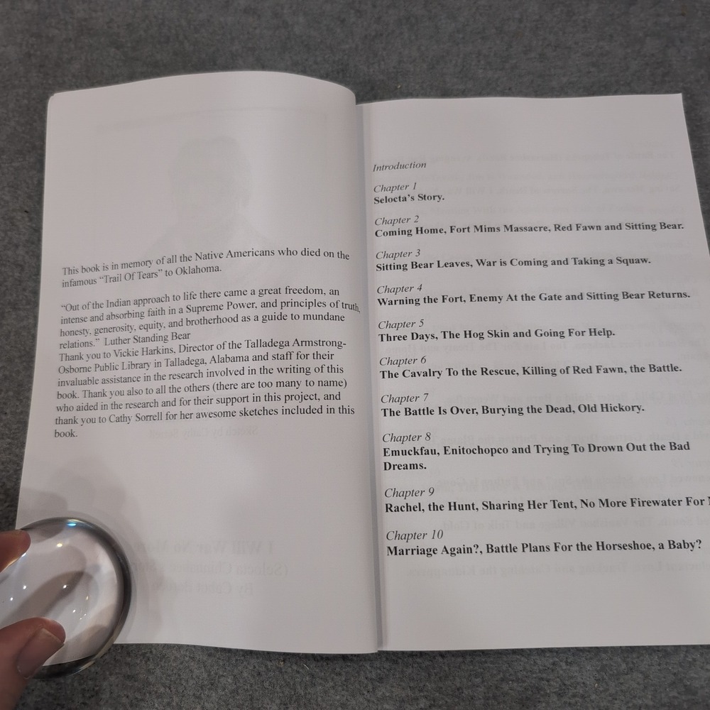 I Will War No More Seloctas Story Cabot Barden Creek Indian War Paperback Book - Picture 3 of 4